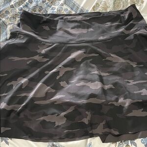 Athleta Gray and Black A-Line Mini Skort